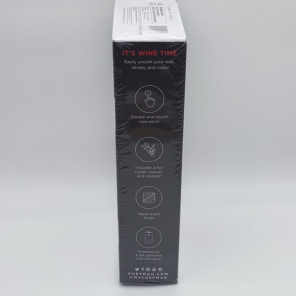 New & Sealed Chefman Wine Opener Makes Opening Bottles Fast - Picture 4 of 6